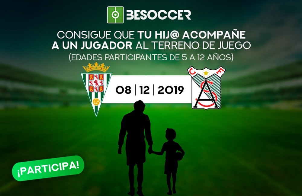 Consigue que tu hijo acompañe a un jugador en el Córdoba-Atlético Sanluqueño. BeSoccer