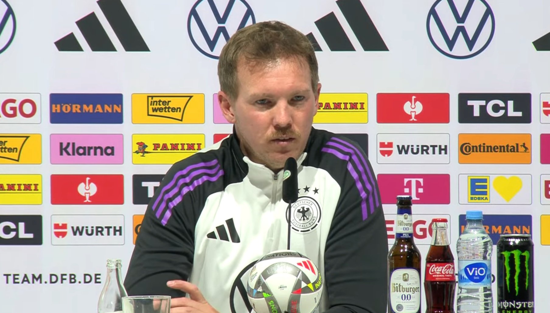 Nagelsmann da importancia a la Liga de Naciones. Captura/DFB