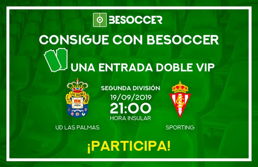 Consigue una entrada doble VIP para el Las Palmas-Sporting. BeSoccer