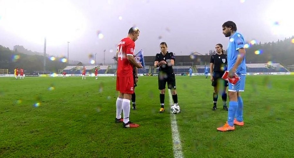 San Marino rescued a draw. Captura/UEFA
