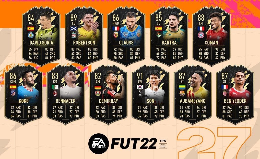 Imagen del TOTW 27. Twitter/EASPORTSFIFA