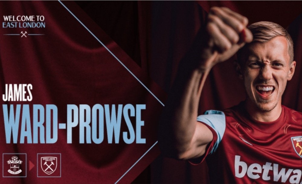 Ward-Prowse ya es del West Ham. WestHamUnited