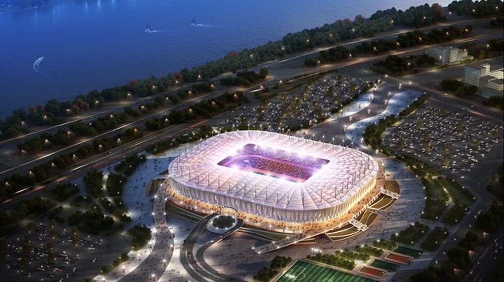 El Rostov Arena funcionará hasta los octavos de final. FIFA/LOC