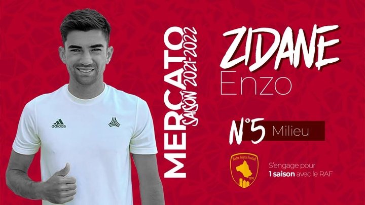 Otro pasito atrás de Enzo Zidane: jugará en el modesto Rodez