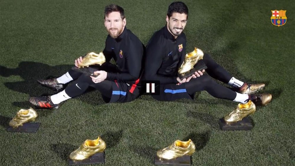 Messi y Suárez, seis Botas de Oro entre los dos. FCBarcelona