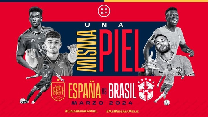 El amistoso España-Brasil será el 26 de marzo en el Bernabéu