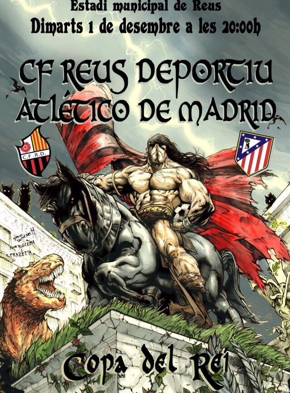 Imagen promocional del Reus-Atlético. Twitter