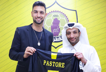 Javier Pastore fue presentado en el Qatar SC. Twitter/Qatar SC