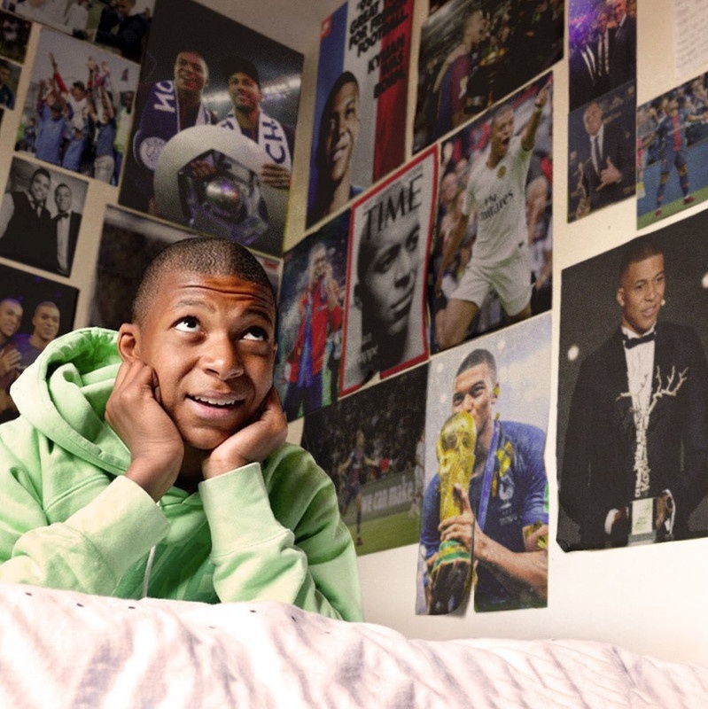 Kylian Mbappe edit pósters Cristiano Ronaldo