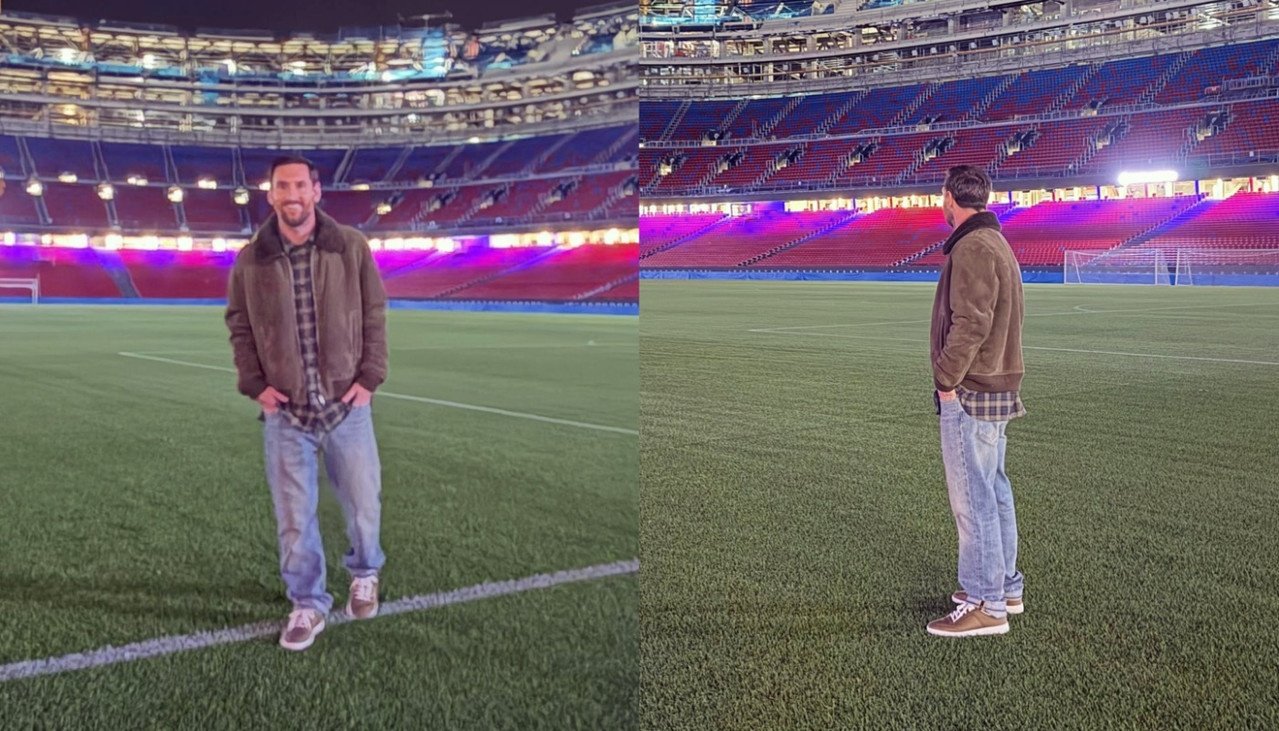 Messi visite le Camp Nou: 