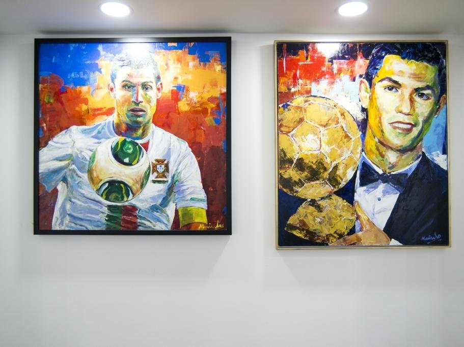 Paintings from inside the Cristiano Ronaldo museum. OctavioPassos