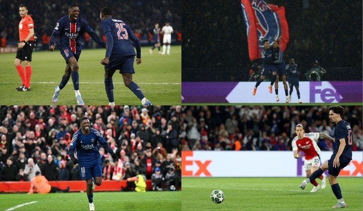 Le PSG, le cauchemar des équipes anglaises cette saison. EFE/AFP