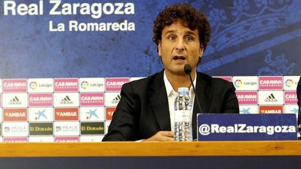 Idiakez recriminó varias cosas al director deportivo del Zaragoza. EFE