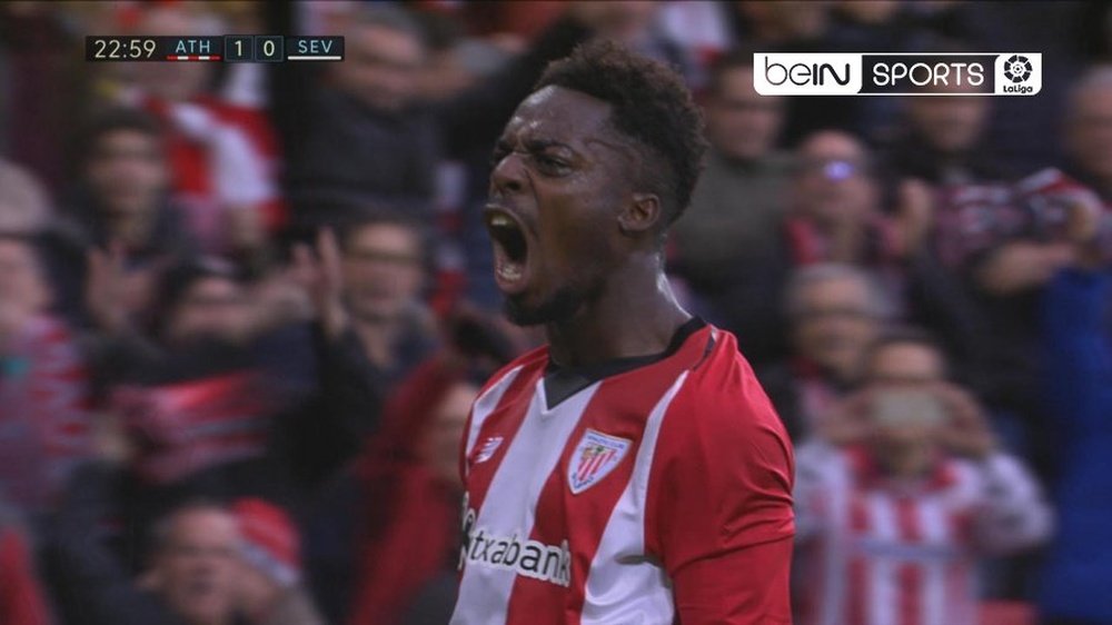 Iñaki Williams a enfin marqué. Capture/BeINSports