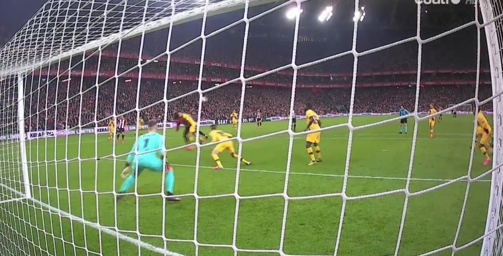 Heroic Iñaki Williams: He eliminated Barça with a goal in the 93rd minute! Screenshot/Cuatro