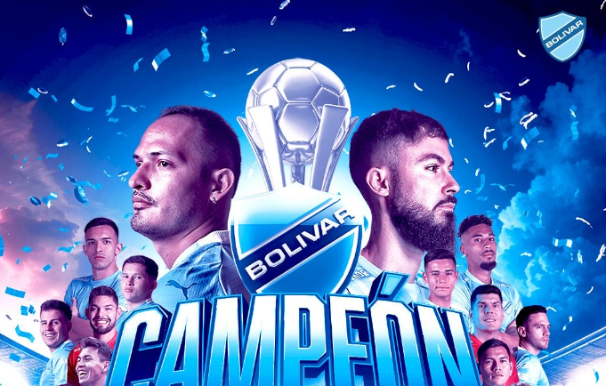 Bolívar goleó este miércoles a domicilio por 1-4 a Oriente Petrolero y se coronó campeón del torneo boliviano Clausura a falta de una jornada para su conclusión.