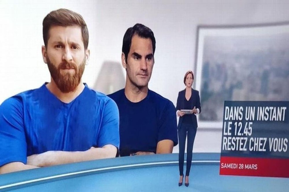 Televisão francesa confunde Messi com seu famoso imitador. Captura/M6
