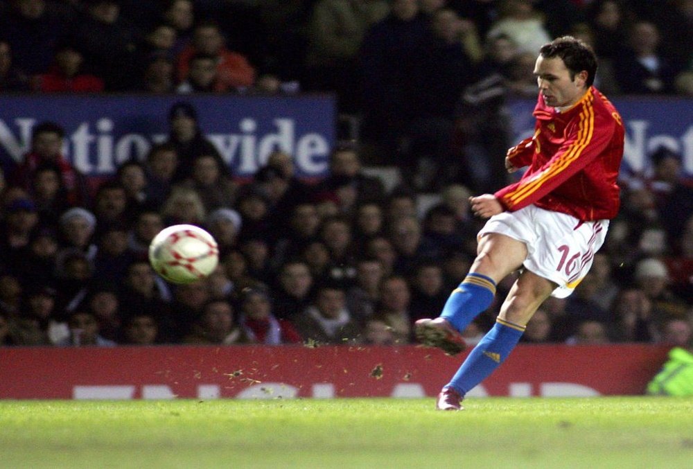Andrés Iniesta consiguió su primer gol con la Selección hace 10 años. EFE
