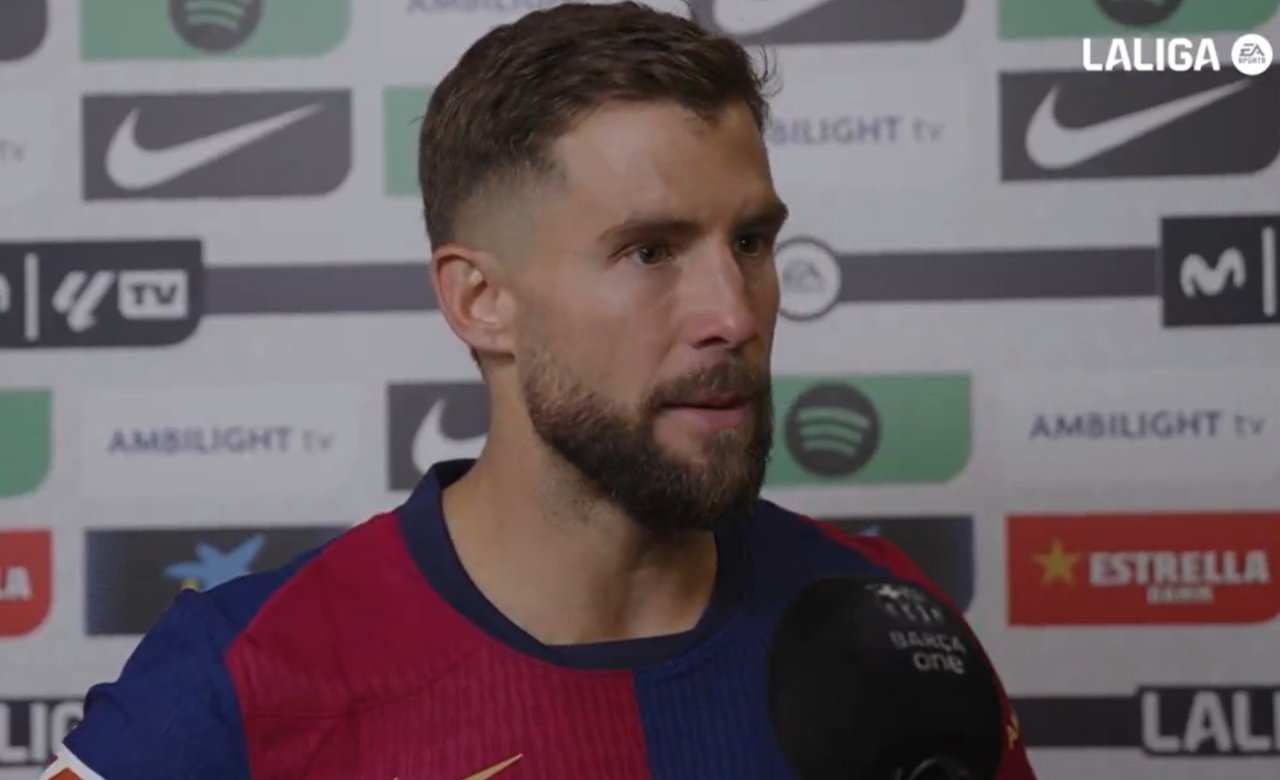 Íñigo Martínez habló tras ganarle al Madrid. Captura/BarçaOne