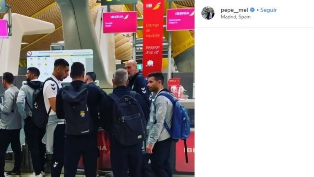 Pepe Mel retransmitió en un vídeo cómo estaban sus jugadores. Captura/Instagram/pepe_mel