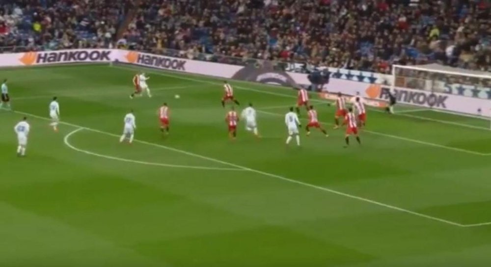 Ronaldo puts Real in the lead. Screenshot