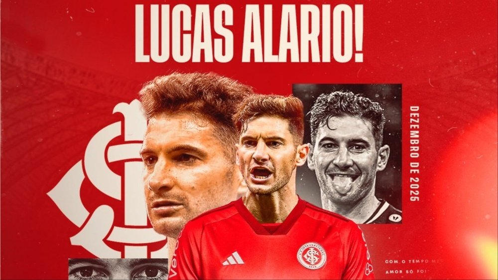 Inter oficializa a contratação de Lucas Alario. @SCInternacional