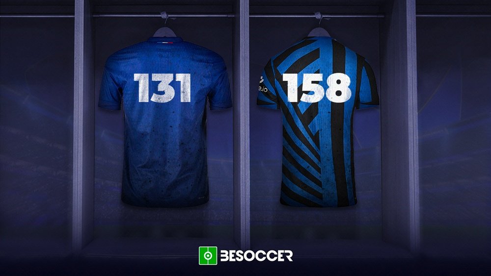 Inter's squad has played 27 more finals than PSG. BeSoccer