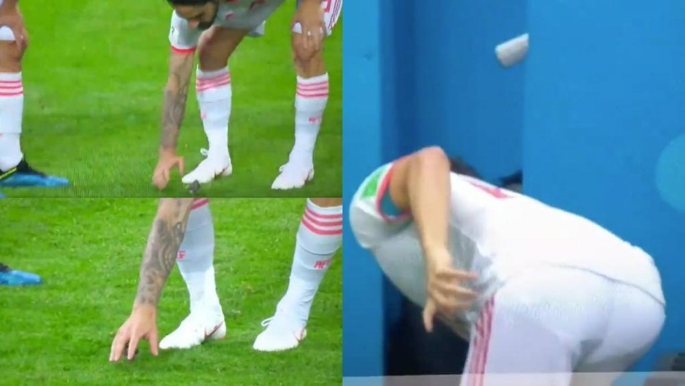 Isco came to the bird's rescue. Screenshot