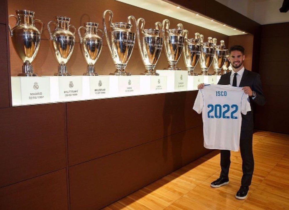 Isco renovó hasta 2022 con el Madrid. Instagram/IscoAlarcón