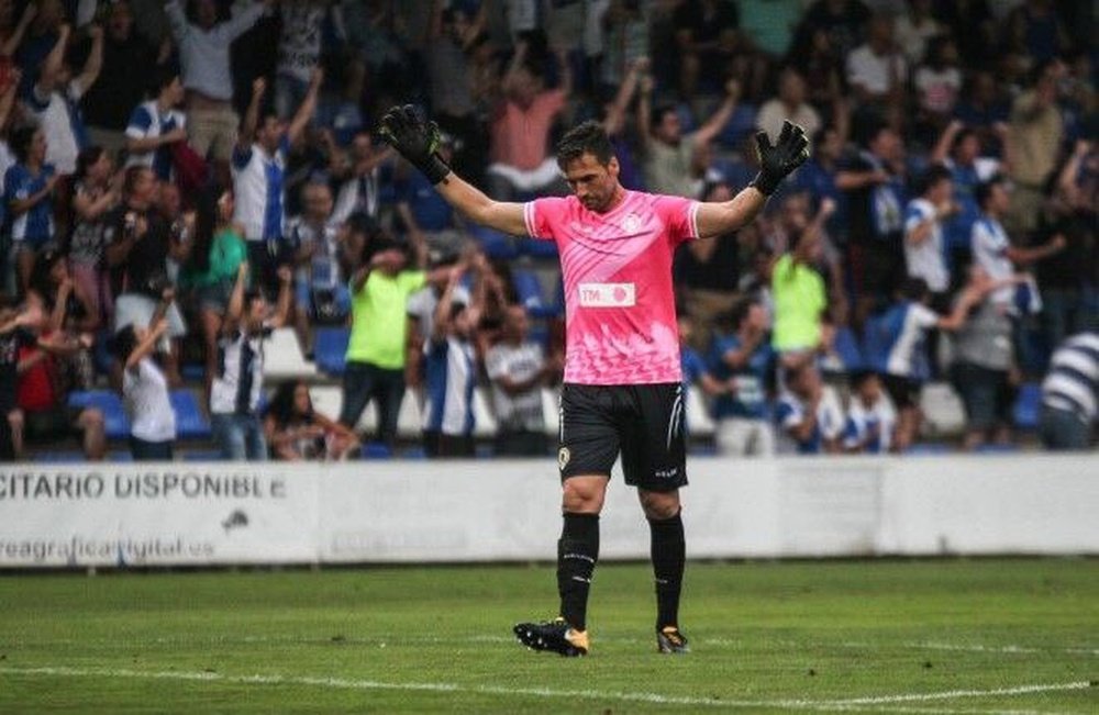 El cancerbero hizo alusión al arranque liguero del conjunto alicantino. HérculesCF