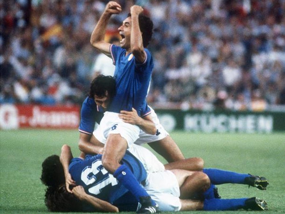 Italie, championne lors du Mondial en Espagne en 1982. AFP