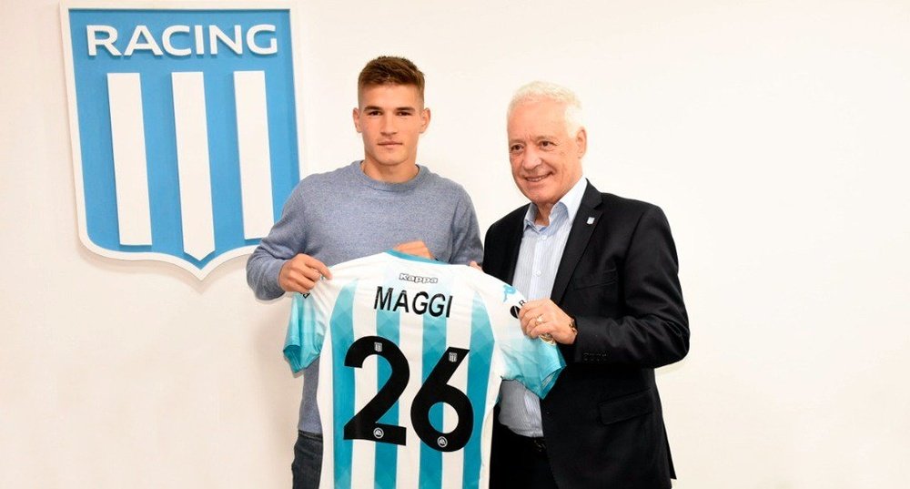 Iván Maggi renovó con Racing Club hasta 2023. Twitter/RacingClub