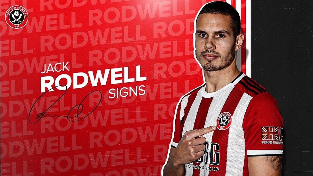 Rodwell firmó hasta junio de 2020. Twitter/SheffieldUnited