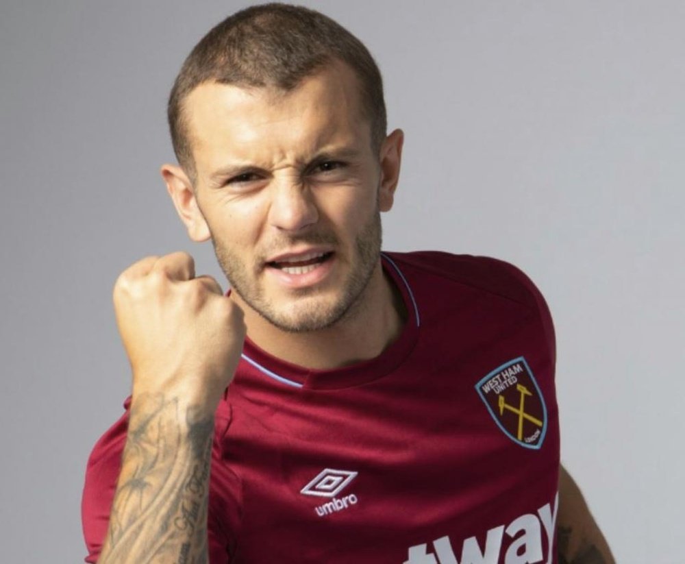 Wilshere made his competitive debut for West Ham against Preston. Twitter/WestHamUtd
