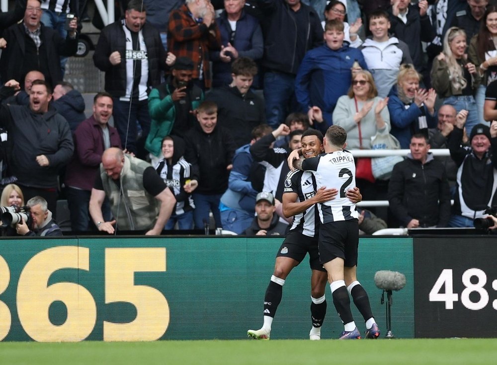 El Newcastle aplastó al Manchester United. EFE