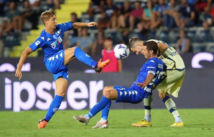 Empoli y Hellas Verona empataron en la jornada 4 de la Serie A. EFE