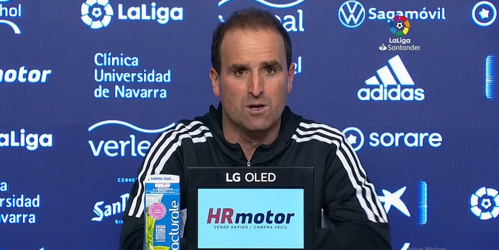 Arrasate, contento con la felicidad de la afición. YouTube/LaLiga