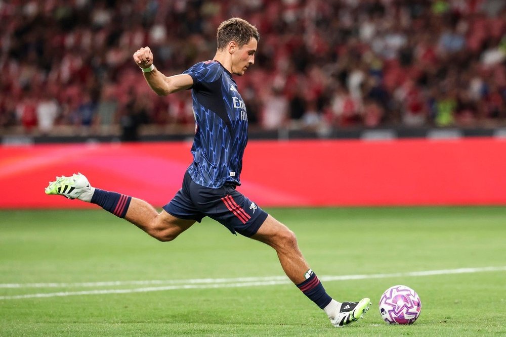 Kiwior joined Arsenal in January 2023. EFE