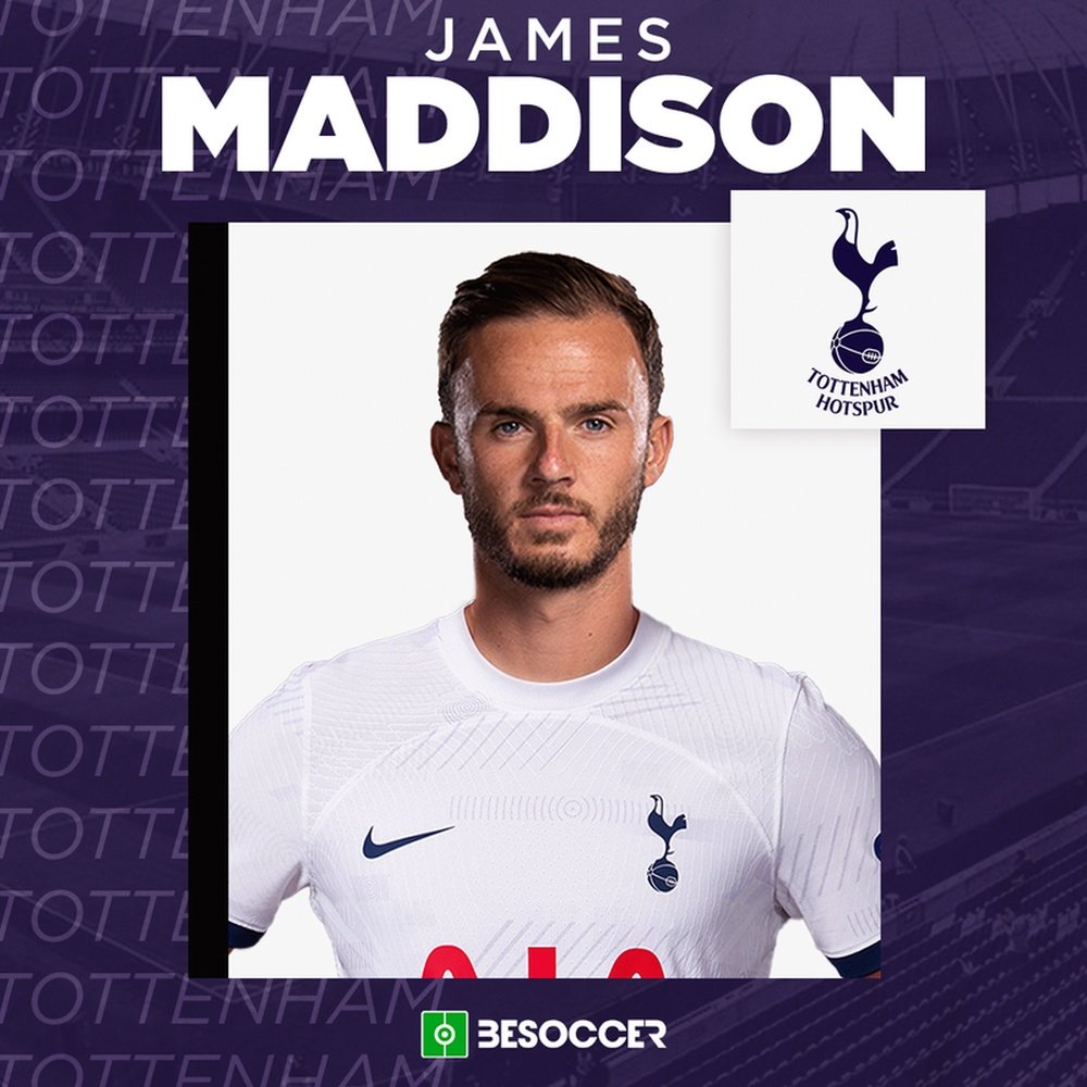 OFFICIEL : James Maddison file à Tottenham .BeSoccer