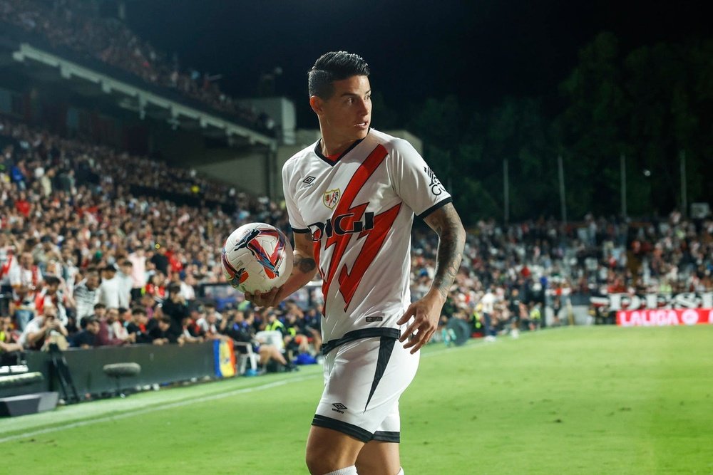 James debutó con el Rayo. EFE/Juanjo Martín