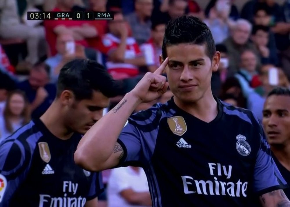 James Rodriguez is in peak condition for Madrid. Movistar Partidazo