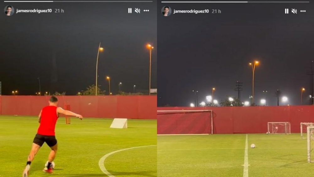James presumió de puntería en Catar. Capturas/Instagram/jamesrodriguez10