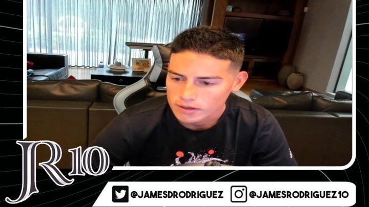James confió en el apoyo del público para el partido de Colombia