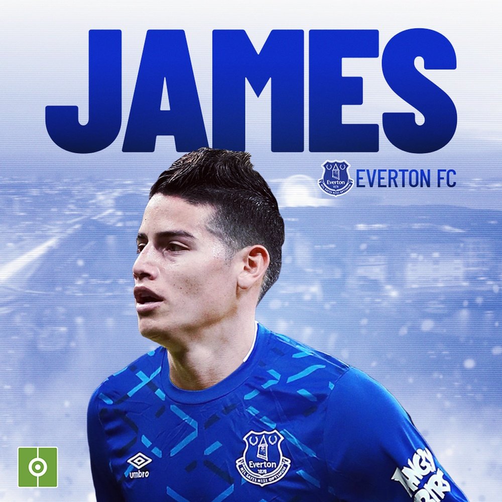 James Rodriguez è un nuovo giocatore dell'Everton. BeSoccer