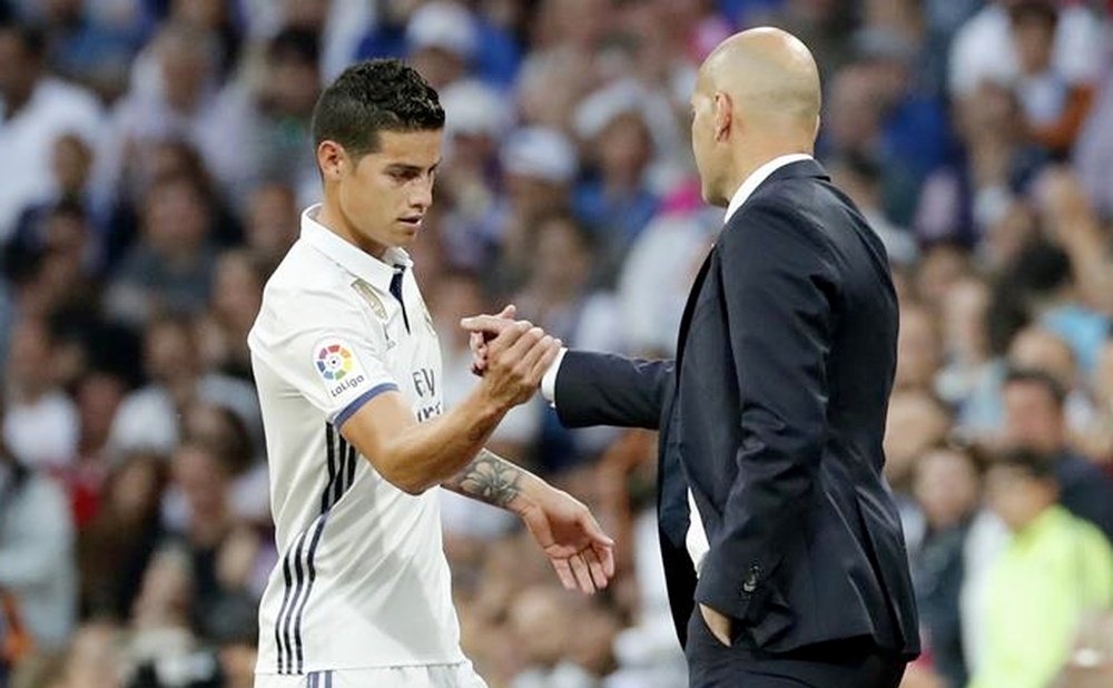James prend rendez-vous avec Zidane. EFE
