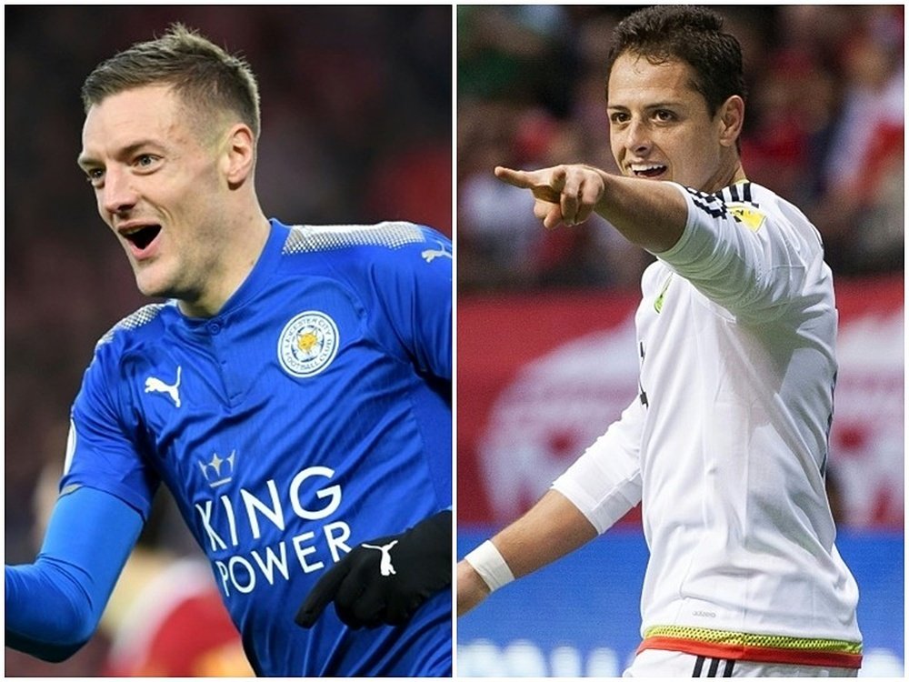 Jamie Vardy and Javier Hernandez. BeSoccer