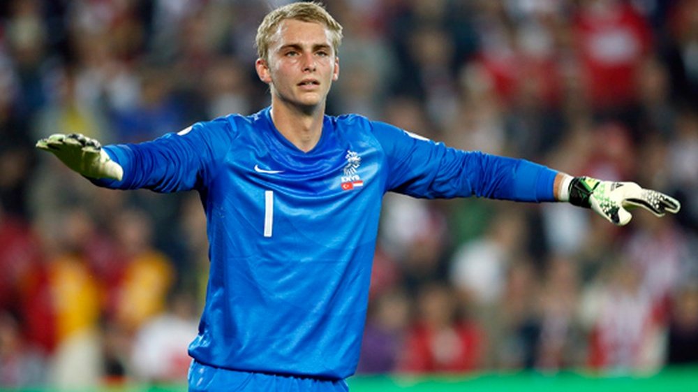 Cillessen in action for the Netherlands. Ajax