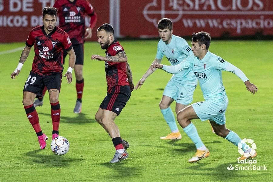 El Mirandés seca al Sporting