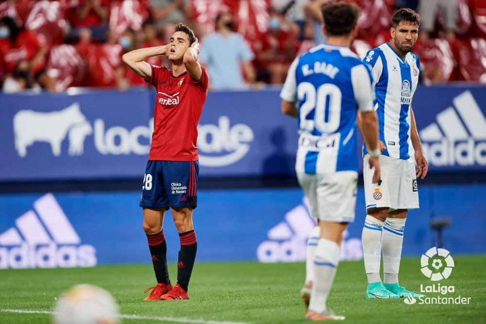 Osasuna y Espanyol se repartieron el botín en El Sadar. LaLiga