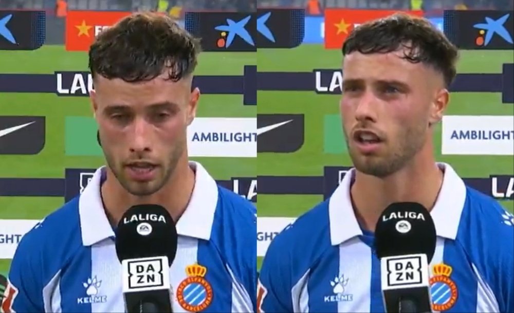 Puado habló tras el derbi de Barcelona. Capturas/DAZN